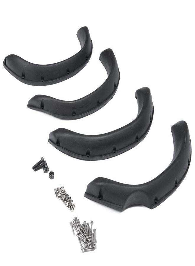 WEFEINO 4PCS RC Wheels Fender Flares Upgrade Parts for Trail Finder 2 TF2 1/10 Scale RC Crawler Car - Image 1